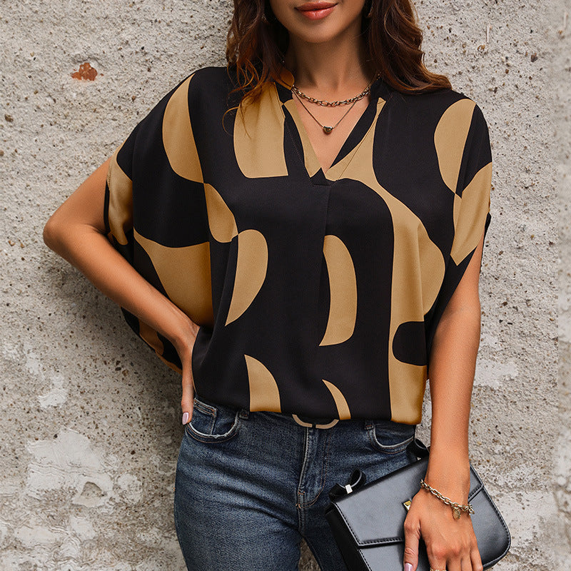 Damen Bluse mit modernem abstraktem Design Jully
