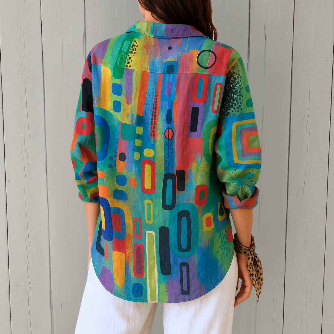 Damen Bluse mit tailliertem Schnitt aus atmungsaktivem Stoff Jully
