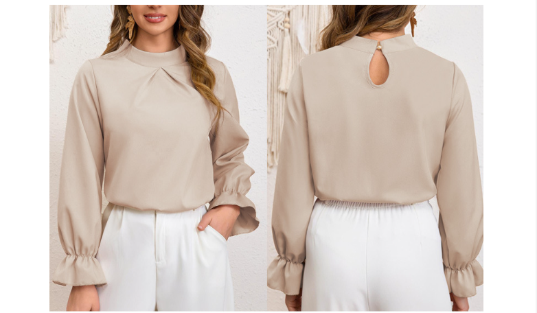 Damen Blusenshirt mit Rüschendetails und Kordelzug Jully
