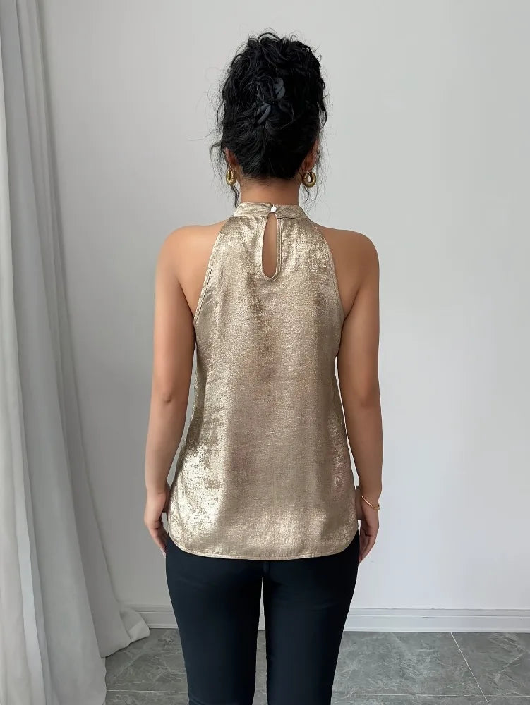 Damen Blusentop mit glänzendem Finish Jully