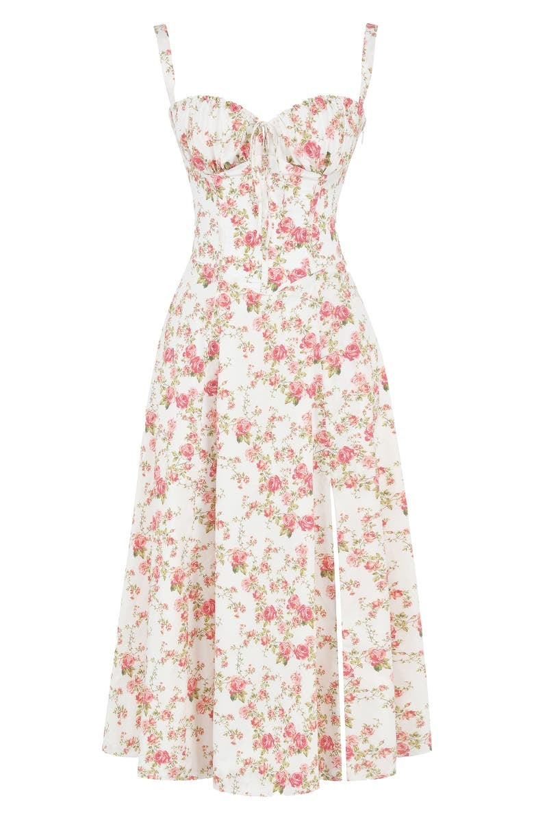 Damen Bustierkleid mit Blumenmuster für den Sommer Jully
