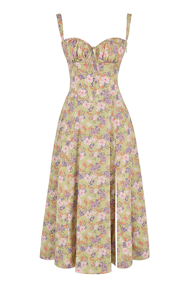 Damen Bustierkleid mit Blumenmuster für den Sommer Jully