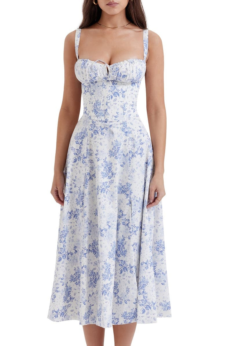 Damen Bustierkleid mit Blumenmuster für den Sommer Jully