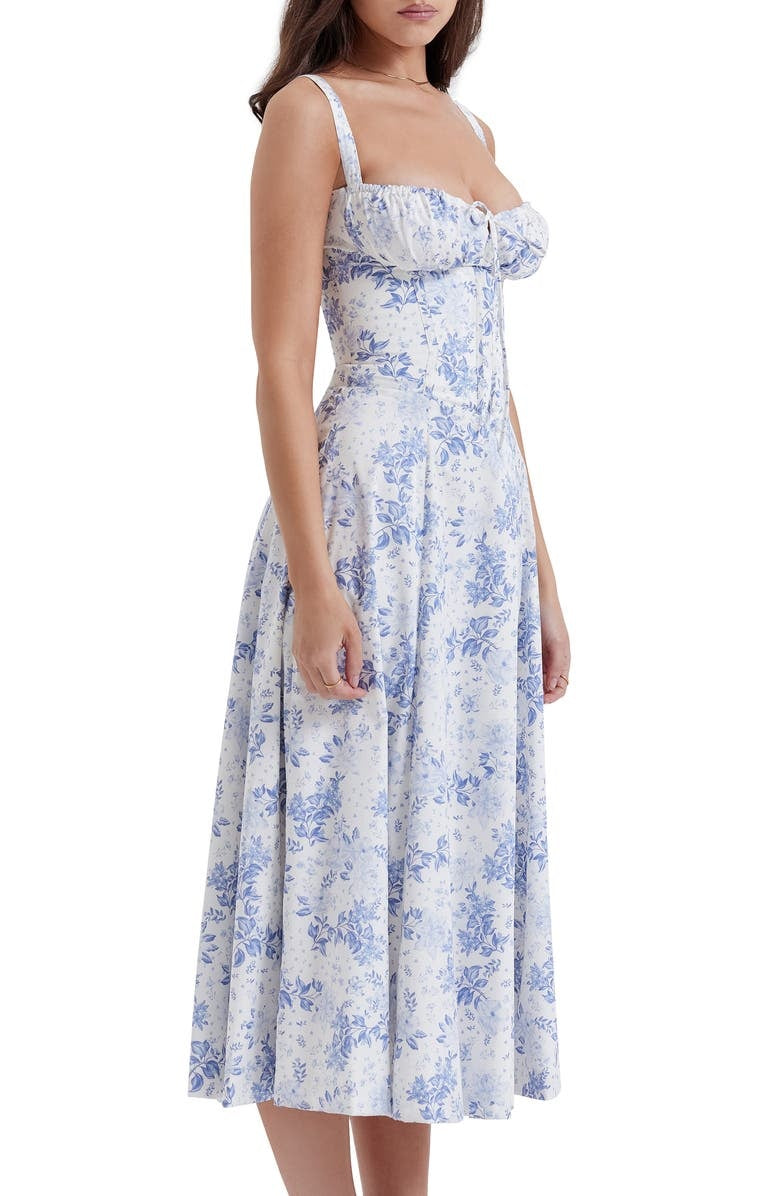 Damen Bustierkleid mit Blumenmuster für den Sommer Jully