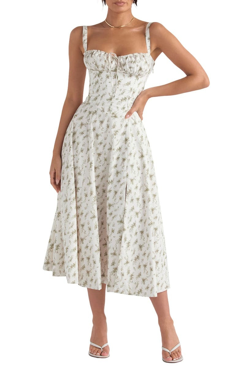 Damen Bustierkleid mit Blumenmuster für den Sommer Jully
