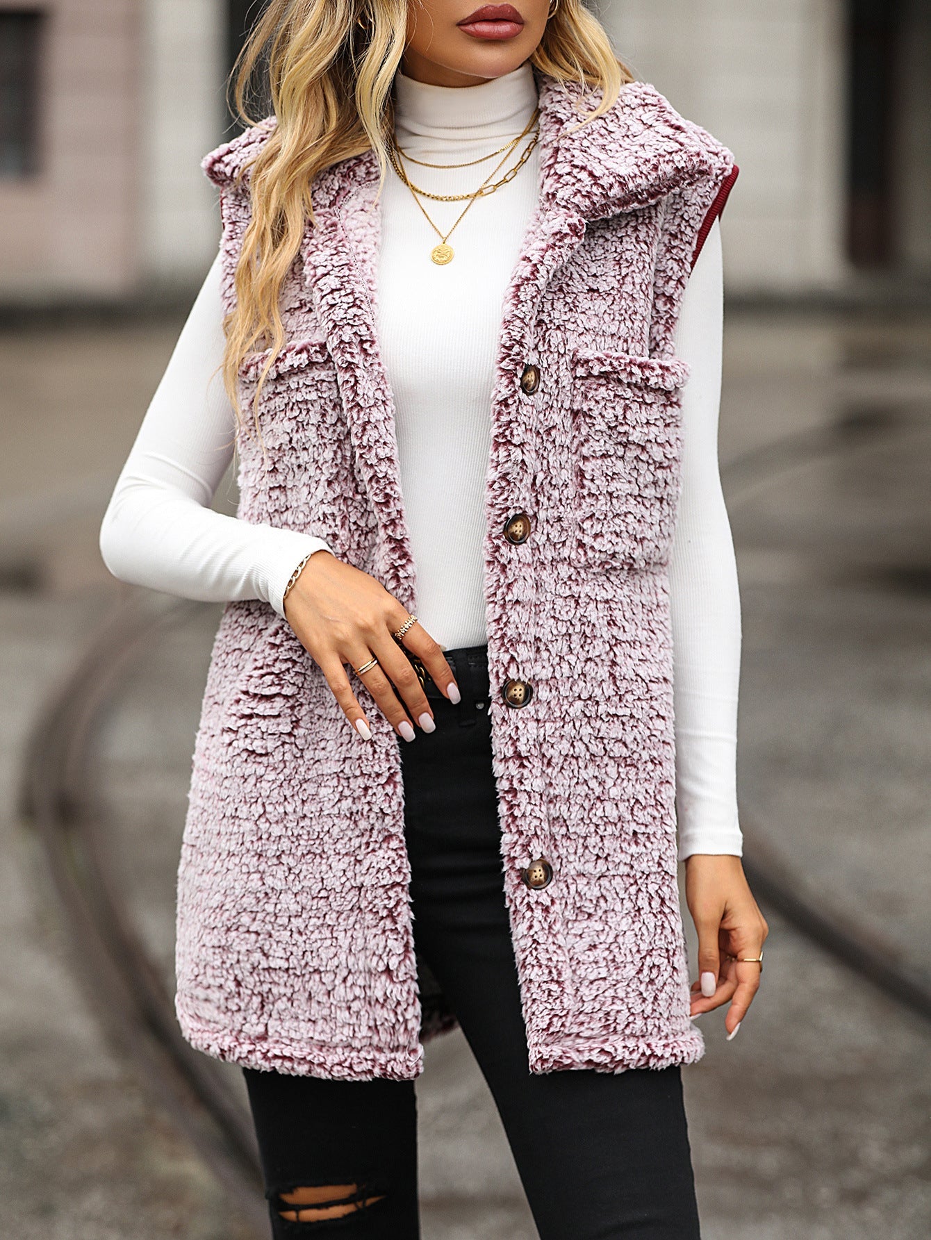 Damen Cardigan mit Kapuze und Taschen Jully