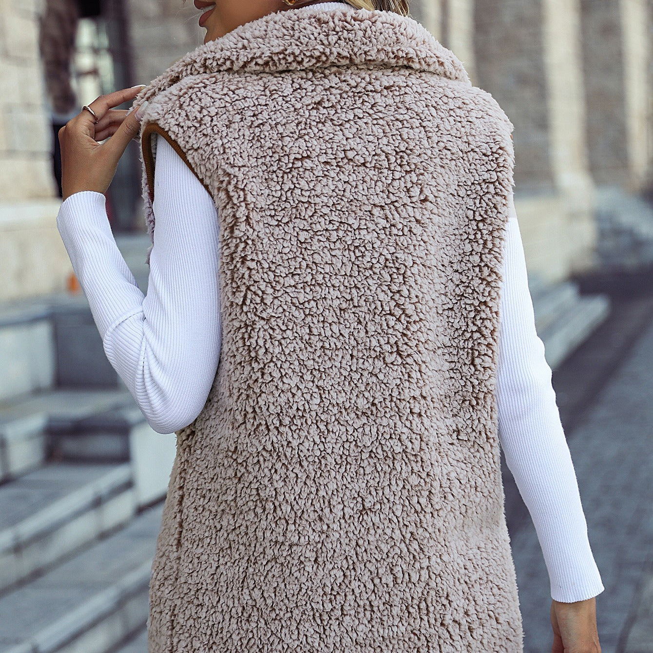 Damen Cardigan mit Kapuze und Taschen Jully