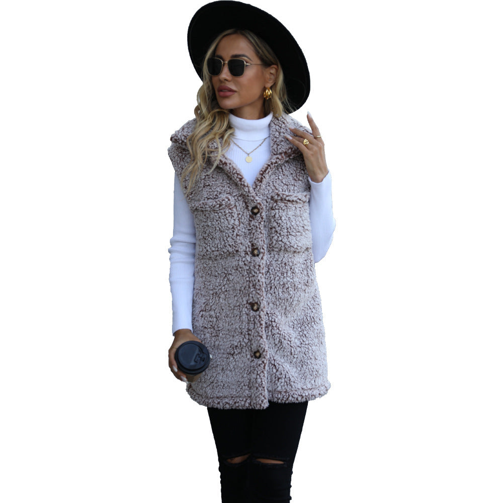 Damen Cardigan mit Kapuze und Taschen Jully