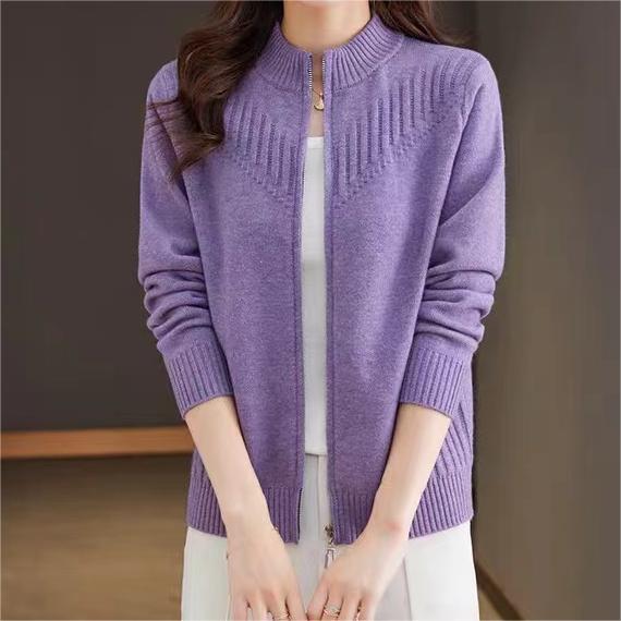 Damen Cardigan mit hohem Kragen aus Synthetik Jully