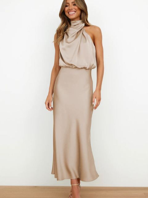 Damen Cocktailkleid aus Polyester mit ärmellosem Design Jully