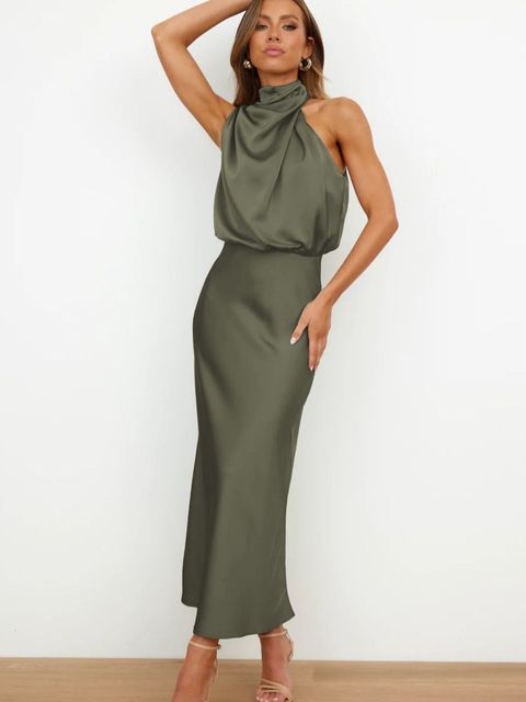Damen Cocktailkleid aus Polyester mit ärmellosem Design Jully