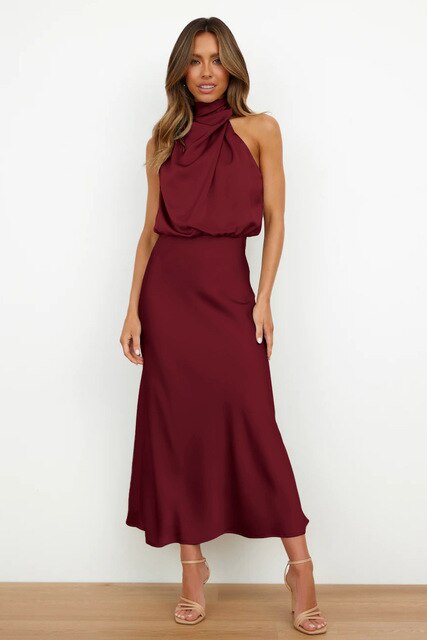 Damen Cocktailkleid aus Polyester mit ärmellosem Design Jully