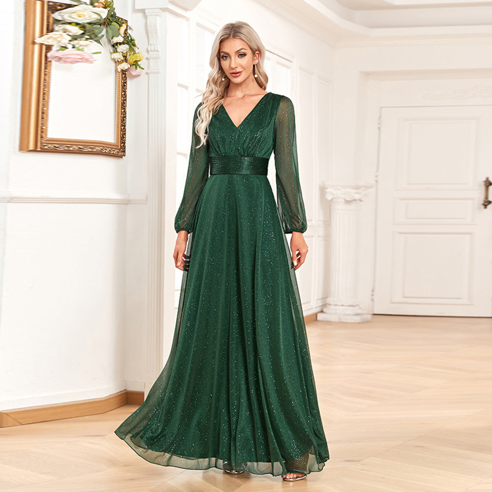 Damen Cocktailkleid mit eleganter Silhouette in Grün Jully