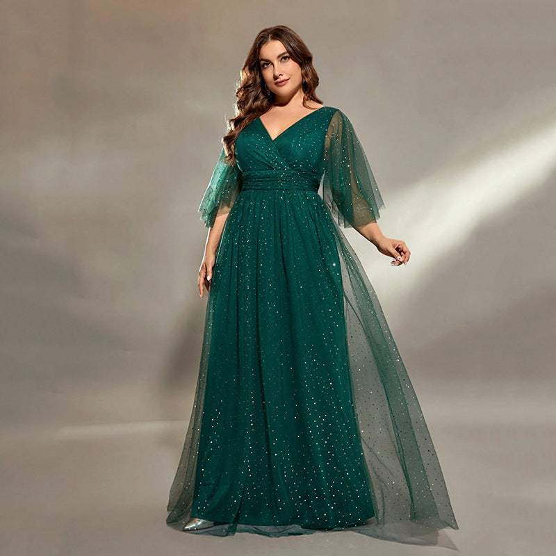 Damen Cocktailkleid mit eleganter Silhouette in Grün Jully
