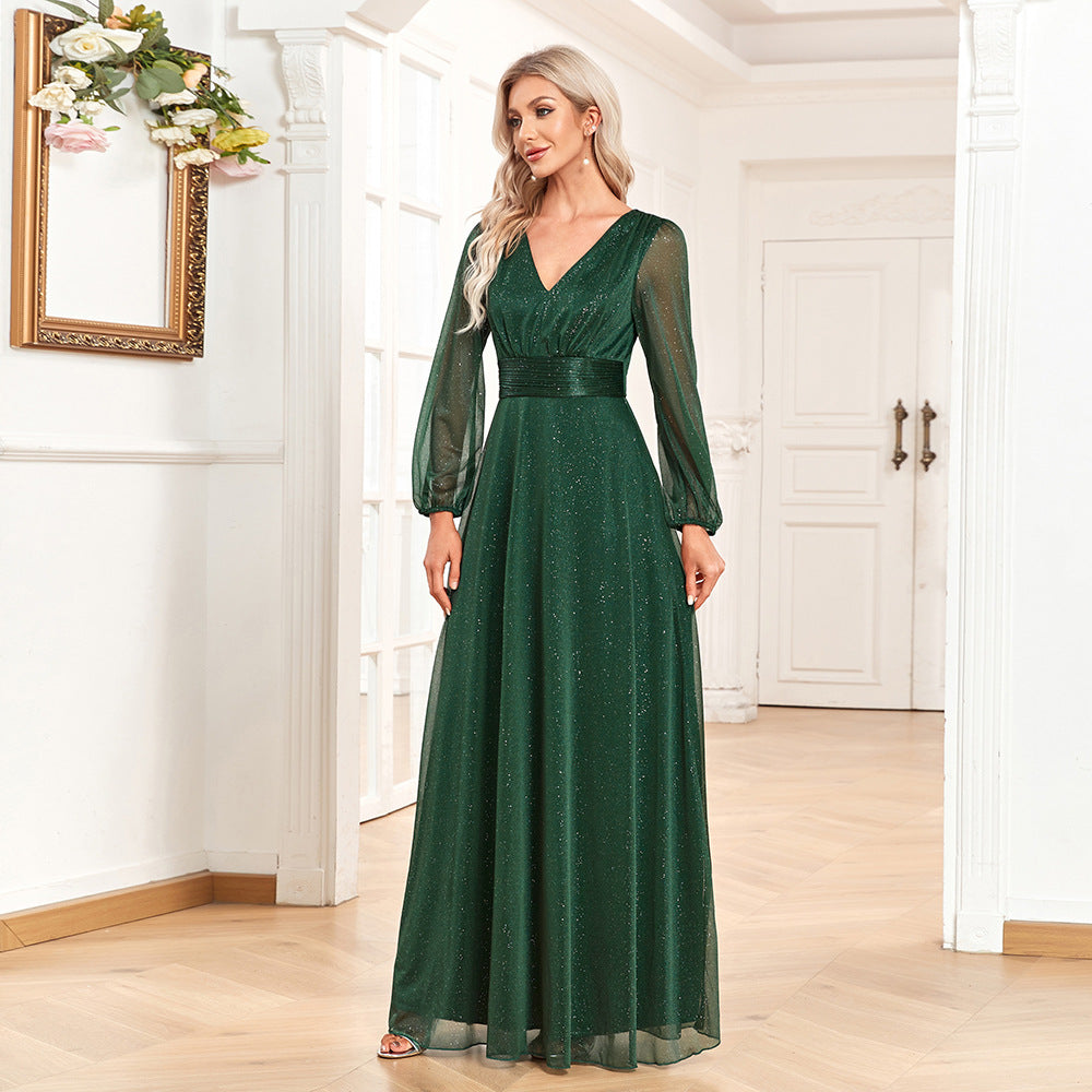 Damen Cocktailkleid mit eleganter Silhouette in Grün Jully