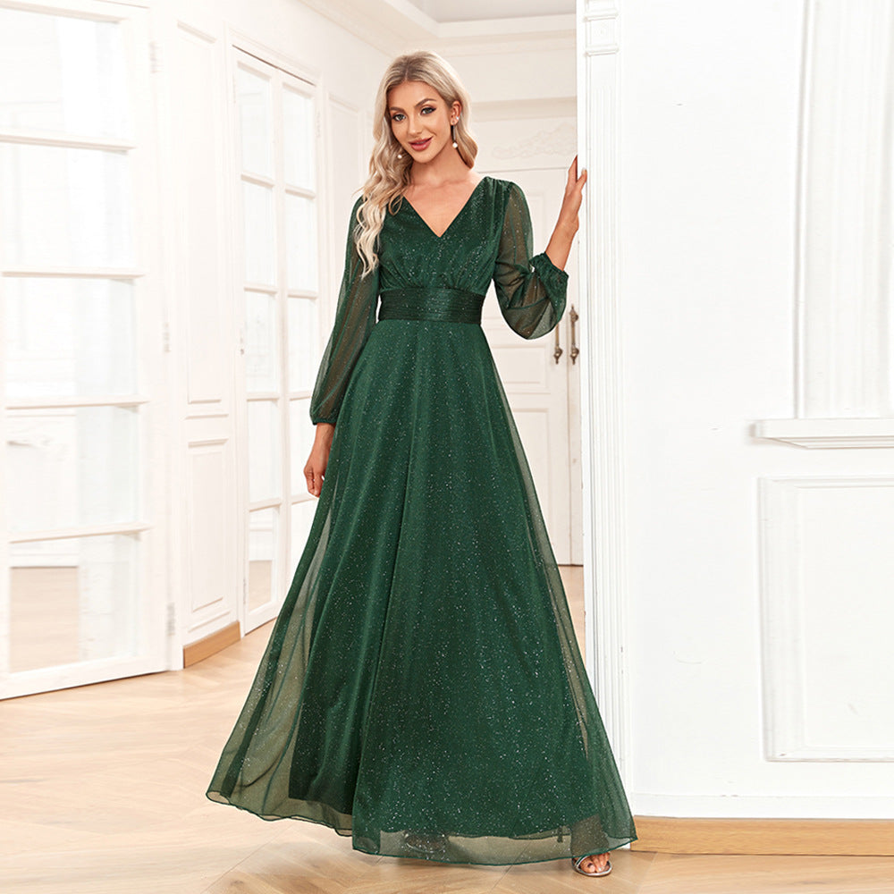 Damen Cocktailkleid mit eleganter Silhouette in Grün Jully