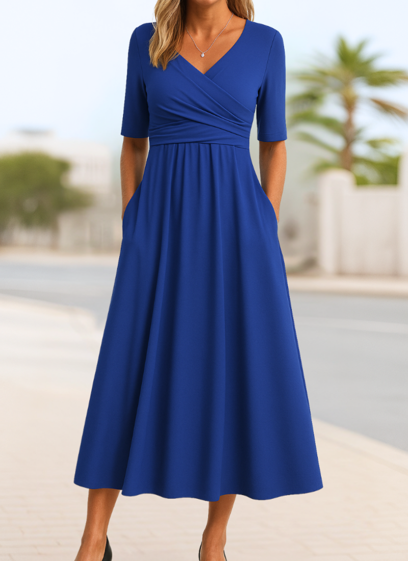 Damen Crossover-Kleid mit schmeichelnder Silhouette Jully