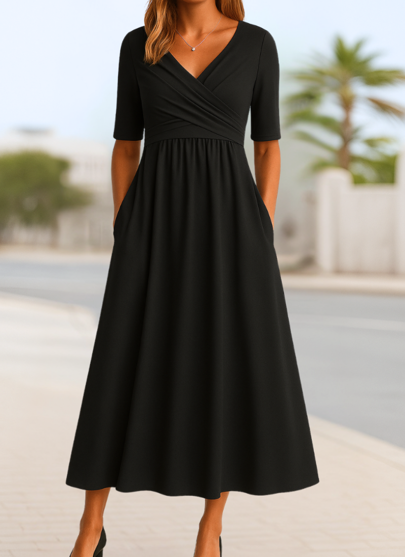 Damen Crossover-Kleid mit schmeichelnder Silhouette Jully
