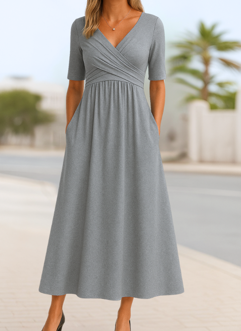 Damen Crossover-Kleid mit schmeichelnder Silhouette Jully