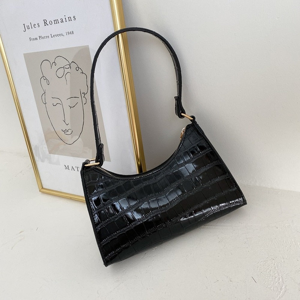 Damen Einkaufstasche mit Kettendetails in Schwarz Jully