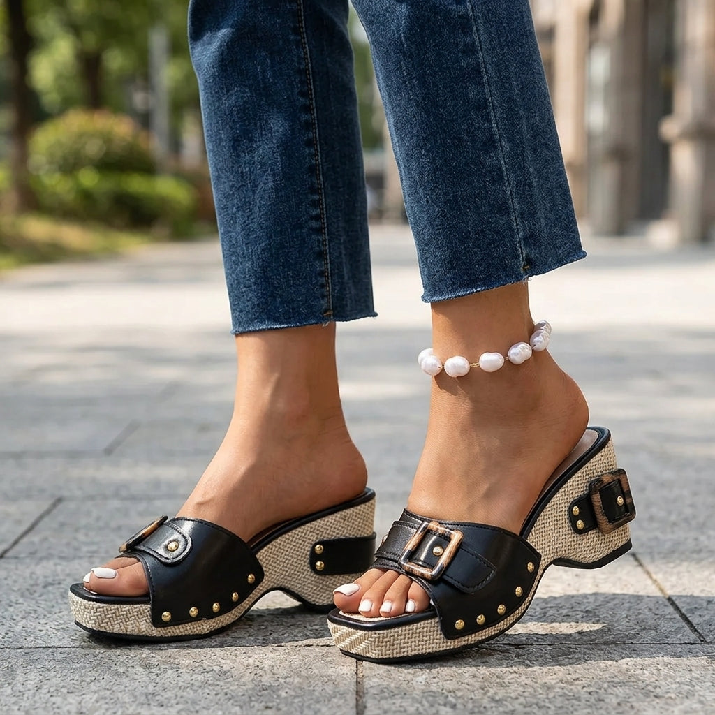 Damen Espadrille mit Nietenborte Jully