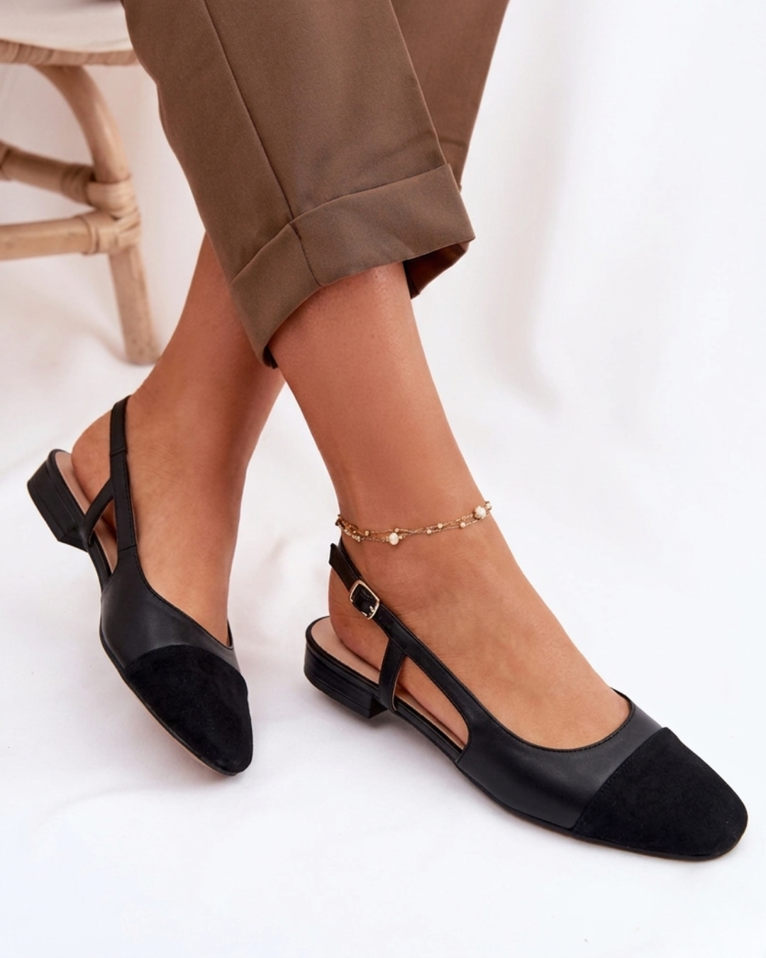 Damen Espadrille mit Slingback-Riemen aus Kunstleder Jully