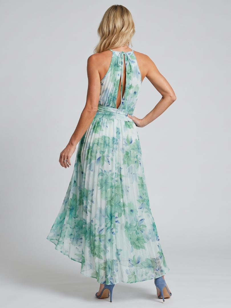 Damen Faltendes Halterkleid mit Blumenmuster Jully