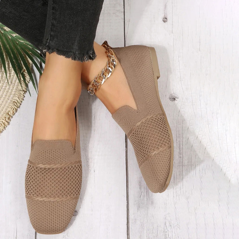 Damen Flache Schuhe aus atmungsaktivem Netz Jully