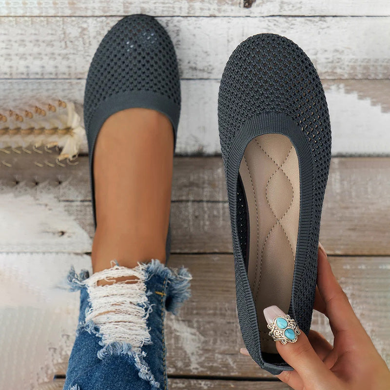 Damen Flache Schuhe aus atmungsaktivem Netz Jully