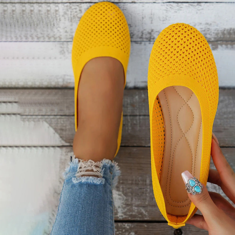 Damen Flache Schuhe aus atmungsaktivem Netz Jully