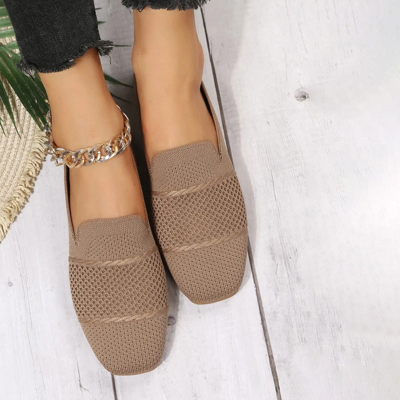 Damen Flache Schuhe aus atmungsaktivem Netz Jully