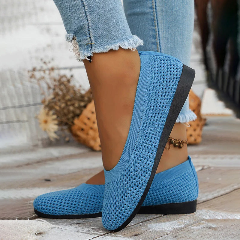 Damen Flache Schuhe aus atmungsaktivem Netz Jully