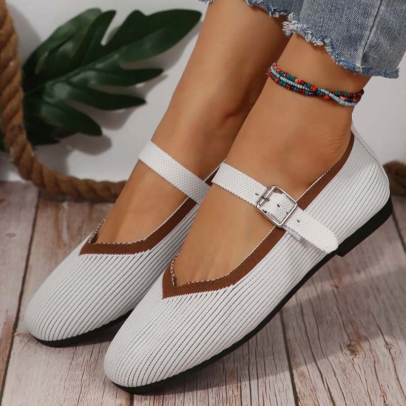 Damen Flache Schuhe aus atmungsaktivem Netz Jully