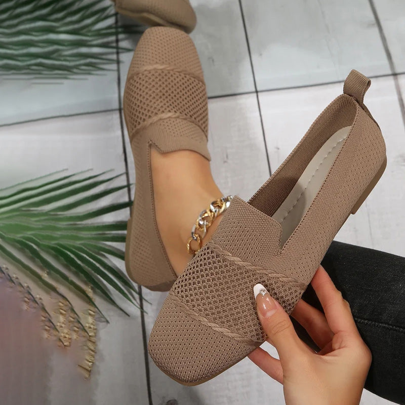 Damen Flache Schuhe aus atmungsaktivem Netz Jully