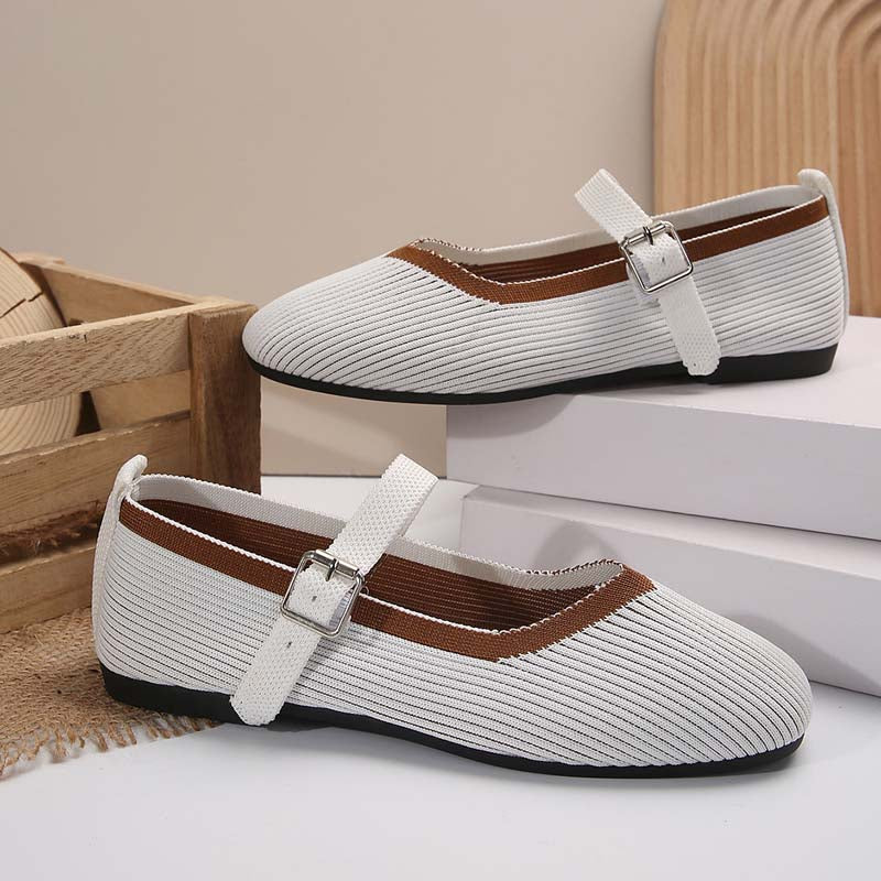 Damen Flache Schuhe aus atmungsaktivem Netz Jully