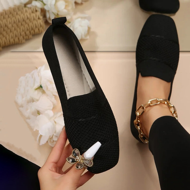 Damen Flache Schuhe aus atmungsaktivem Netz Jully