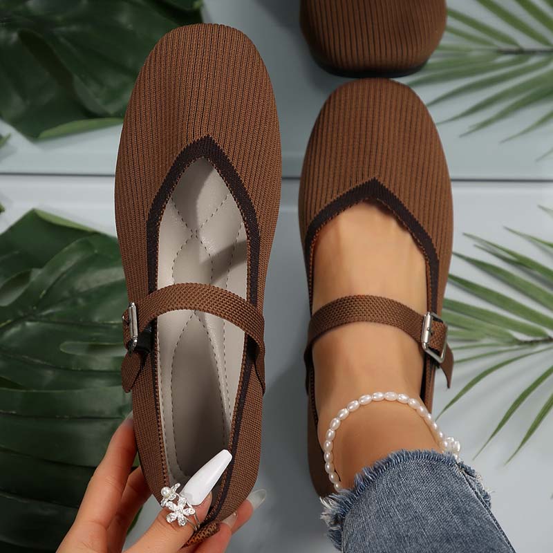Damen Flache Schuhe aus atmungsaktivem Netz Jully
