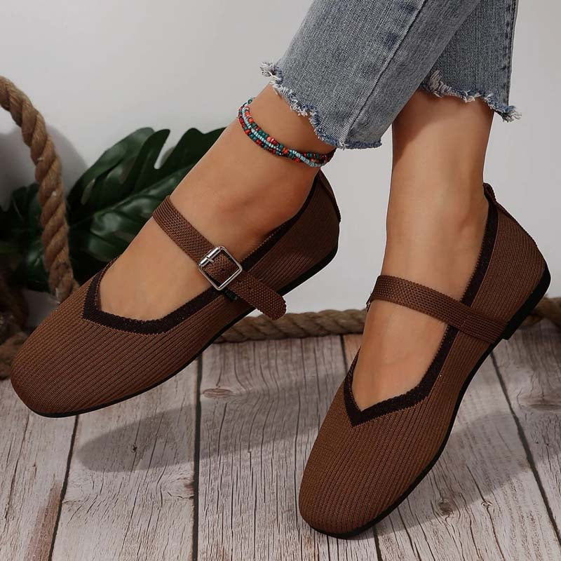 Damen Flache Schuhe aus atmungsaktivem Netz Jully