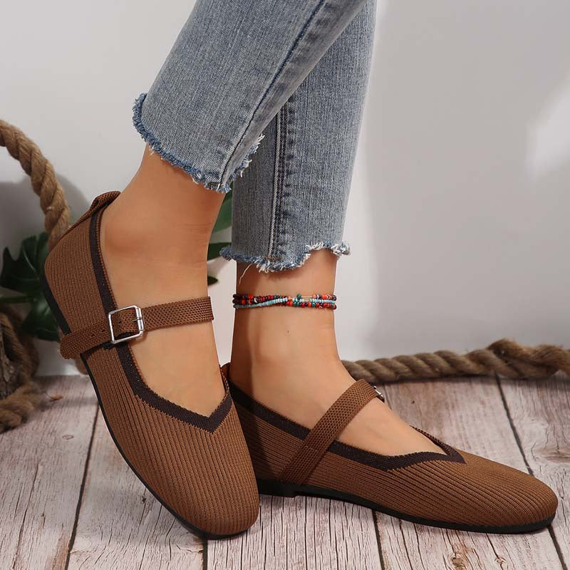 Damen Flache Schuhe aus atmungsaktivem Netz Jully