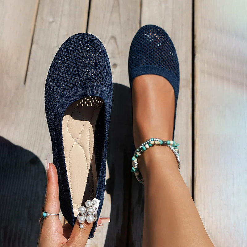 Damen Flache Schuhe aus atmungsaktivem Netz Jully