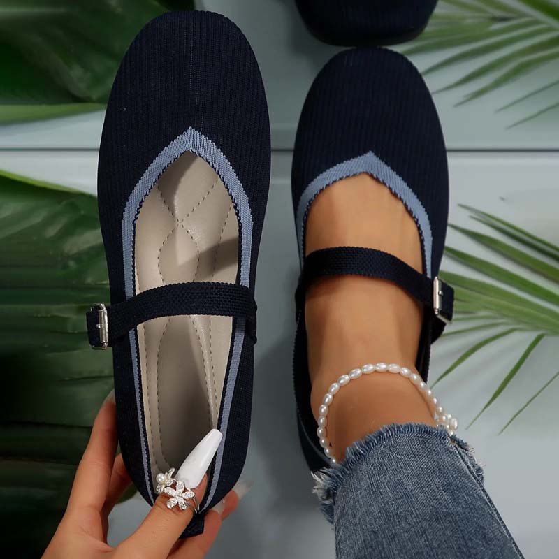 Damen Flache Schuhe aus atmungsaktivem Netz Jully