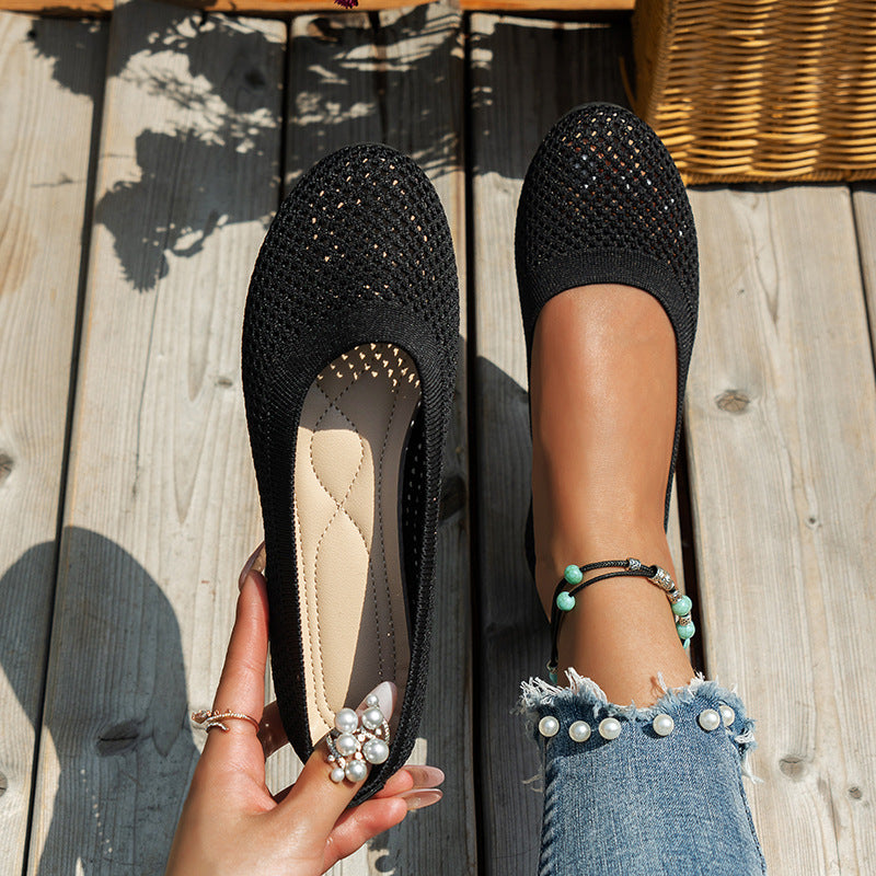 Damen Flache Schuhe aus atmungsaktivem Netz Jully