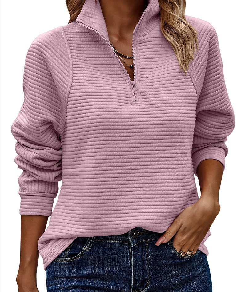 Damen Fleecepullover mit Reißverschlusskragen Jully