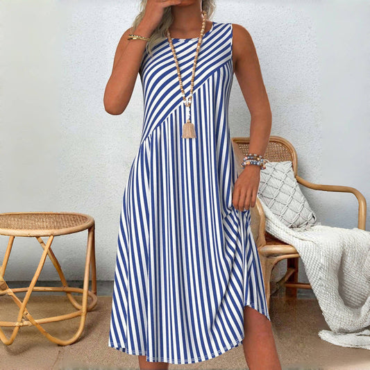 Damen Freizeitkleid mit gestreiftem Muster Jully