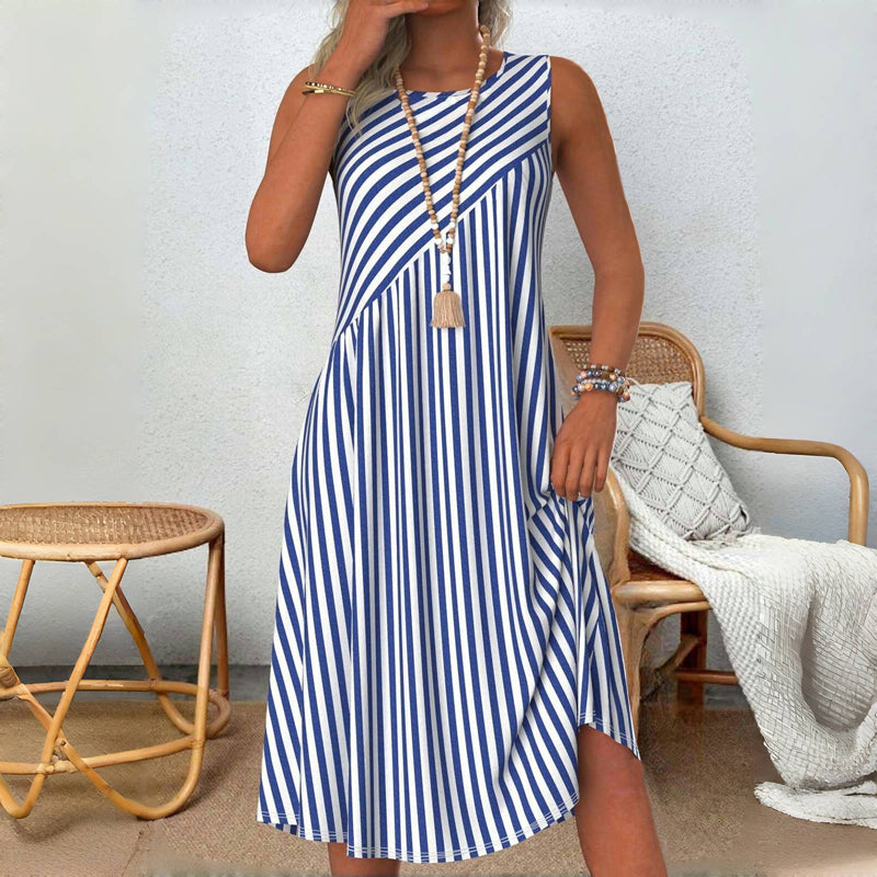 Damen Freizeitkleid mit gestreiftem Muster Jully
