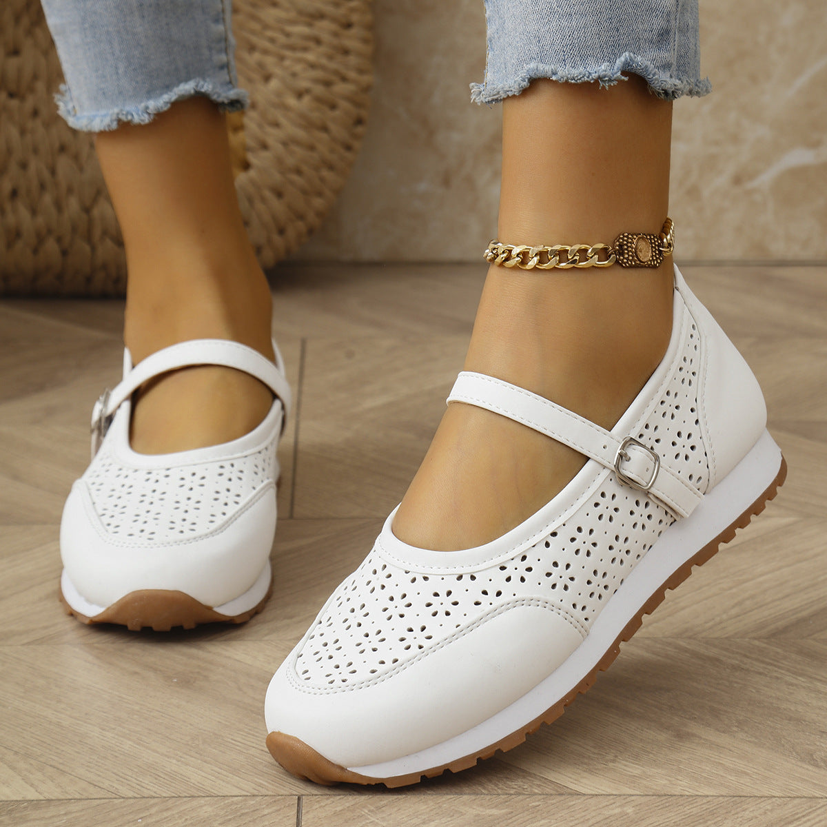 Damen Freizeitschuhe mit verstellbaren Riemen Jully