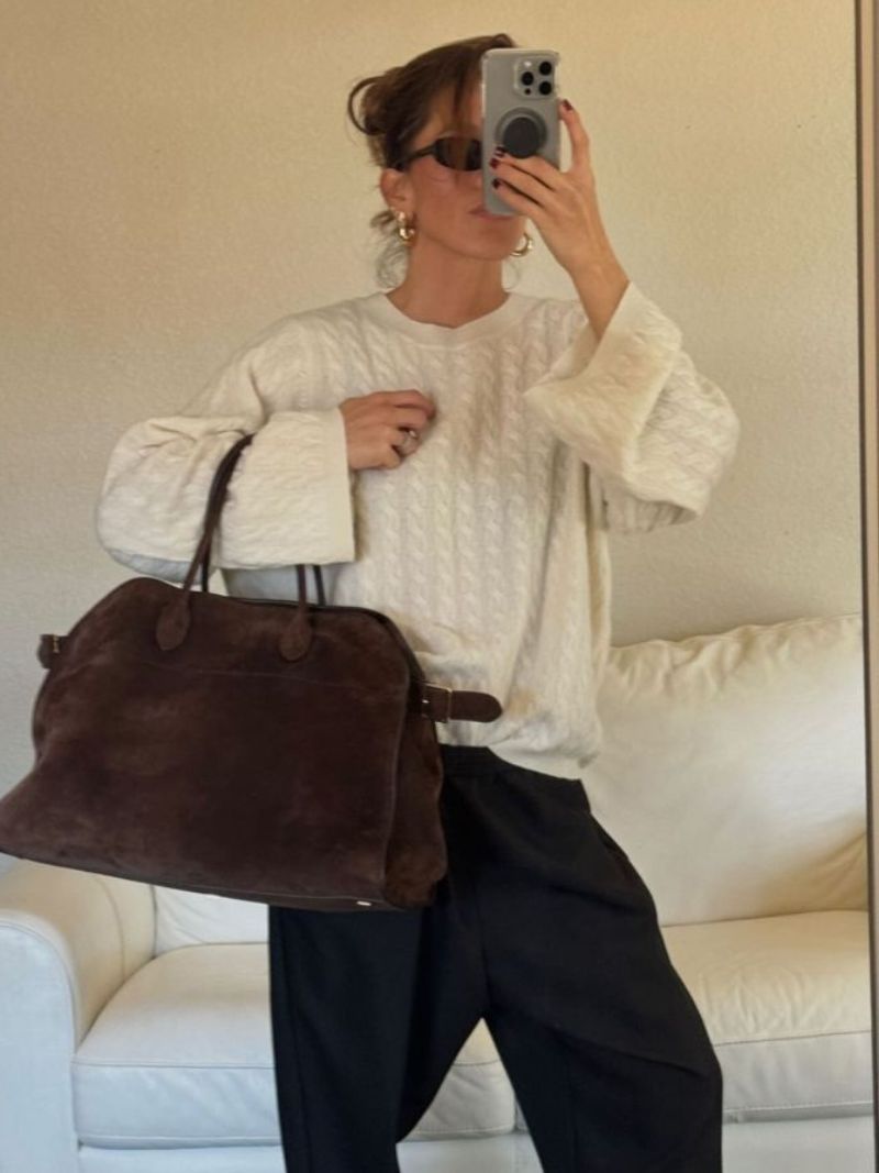 Damen Großraumtasche aus veganem Leder Jully