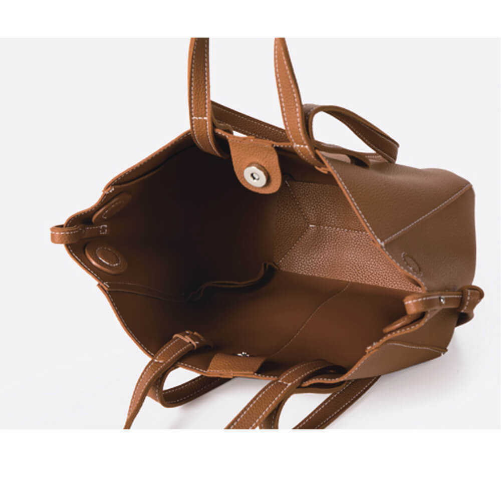 Damen Handtasche aus hochwertigem Leder Schwarz Jully