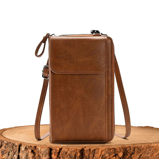 Damen Handtasche aus hochwertigem Leder mit verstellbarem Riemen Jully