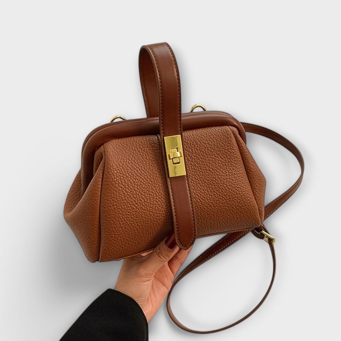 Damen Handtasche im Retro-Design mit geräumigem Innenraum Jully